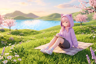 draw cute nsfw cartoon 3d anime nsfw avatar illustration erotic nsfw story
