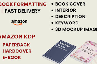 design covers and interiors for amazon KDP journals or planners