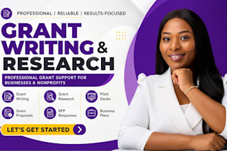 do grant research, write proposals, non profit grant application