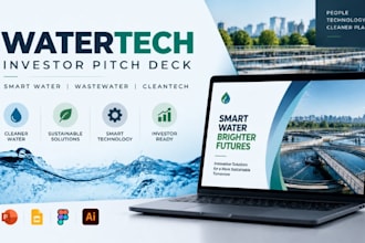 design watertech smart water wastewater investor pitch deck