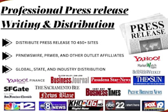 write an SEO press release for your business, product or event