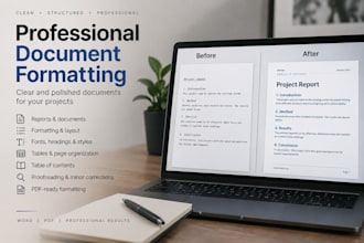 create and format professional word documents and reports