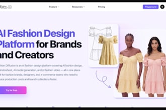 build ai saas clothing website, ai fashion website, ai fashion store, ai model