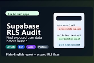 secure your lovable or supabase app with rls before launch