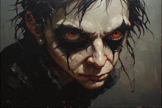 design creepy and terrifying horror characters