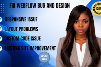 fix,redesign and optimize your webflow website