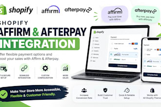 setup affirm and afterpay payment gateway into your shopify store