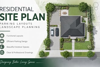 design residential site plans, parking layouts landscape planning
