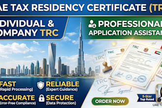 apply uae trc for individual and for company