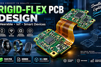 design flex pcb and rigid flex pcb for wearable and iot devices