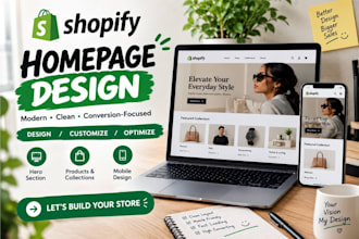 design and customize your shopify homepage