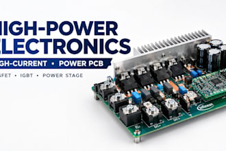 design multi layer high power high current pcb power electronics circuits pcb