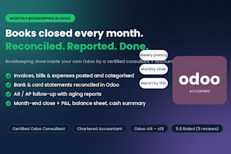 do your monthly bookkeeping and accounting in odoo