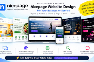 design daycare nutrition language lawyers yoga dance trainer nicepage website