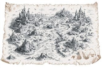 create custom map vector map illustration
