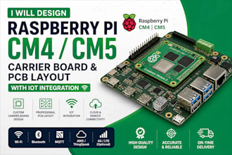 design raspberry pi cm4 cm5 carrier board and pcb layout with iot integration