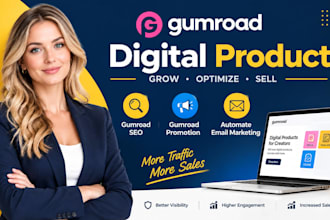 gumroad digital product gumroad seo gumroad promotion automate email marketing