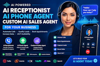 develop ai receptionist ai phone agent custom ai sales agent business automation