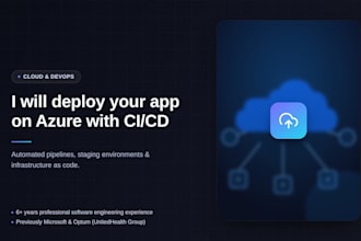 deploy and automate your app on azure with ci cd