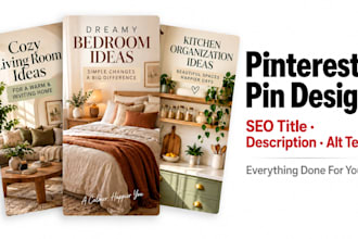 design pinterest pins with SEO titles and descriptions