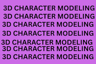do character modeling for you