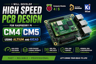 develop high speed pcb design for raspberry pi cm4 cm5 using altium and kicad