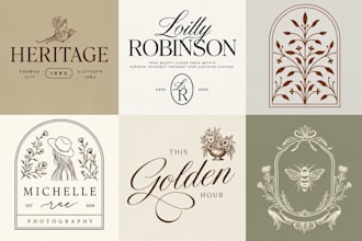 design a feminine minimalist elegant logo for your