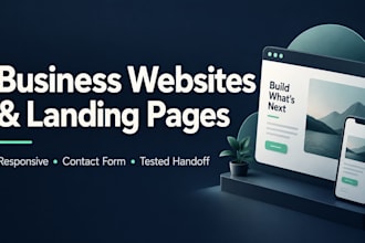 build a responsive business website with a working contact form