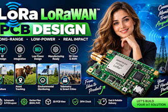 design lora lorawan pcb for iot sensors and tracking devices