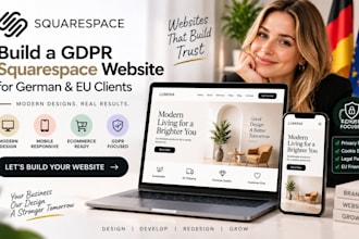 build a gdpr squarespace website for german and eu clients