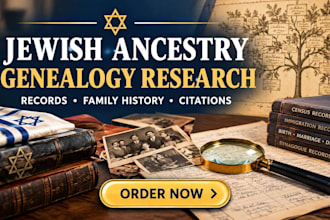 do jewish ancestry genealogy research, citation record