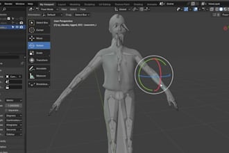 model, rig and optimize second life avatar