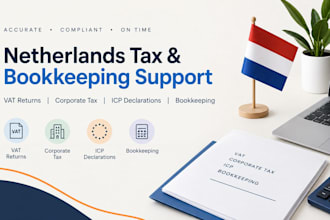 handle netherlands vat returns, corporate tax, icp declarations and bookkeeping