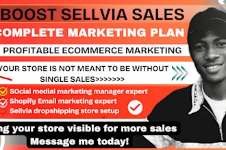 boost sellvia marketing, shopify store, social media marketing, sellvia products