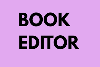 edit manuscript for book