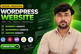 design or redesign luxury website, business wordpress website