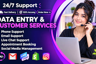 do data entry, excel and customer service support