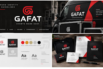design brand identity, minimalist logo and brand guidelines