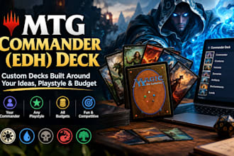 build your personalized magic the gathering edh deck