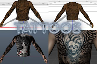 develop fivem custom ped , fivem clothing, custom tattoo, chain