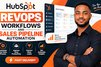 setup hubspot revops workflows and sales pipeline automation