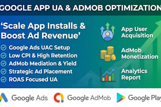scale app installs via google ads and maximize admob monetization