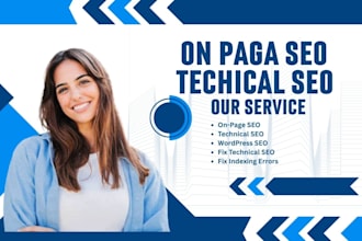audit and fix technical on page SEO issues on wordpress
