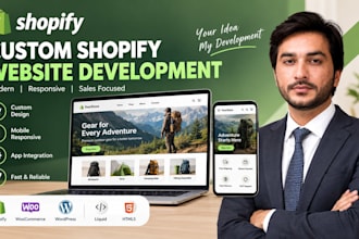 build, redesign or fix your shopify store for more sales