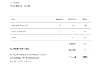 design professional inoive price list and ptint documents