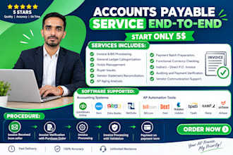 accounts payable, process vendor invoices, and bill payments