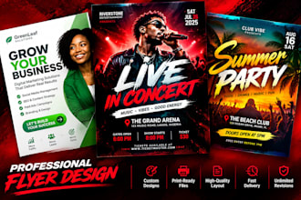 design professional promotional flyers that convert
