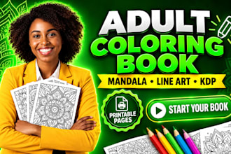 design coloring book pages mandala art and kdp coloring book