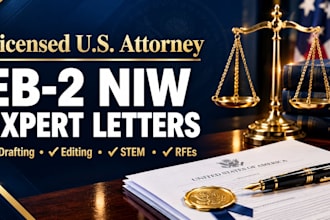 draft a premium eb2 niw expert opinion letter for uscis
