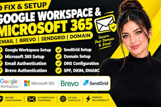 do google workspace microsoft 365 email brevo authentification sendgrid domain